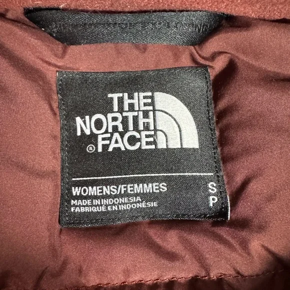 The North Face Arctic II 550 Dry Vent Hooded Down Parka Winter Coat Brick Red S